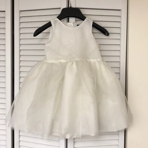 Janie and Jack white tulle girl dress